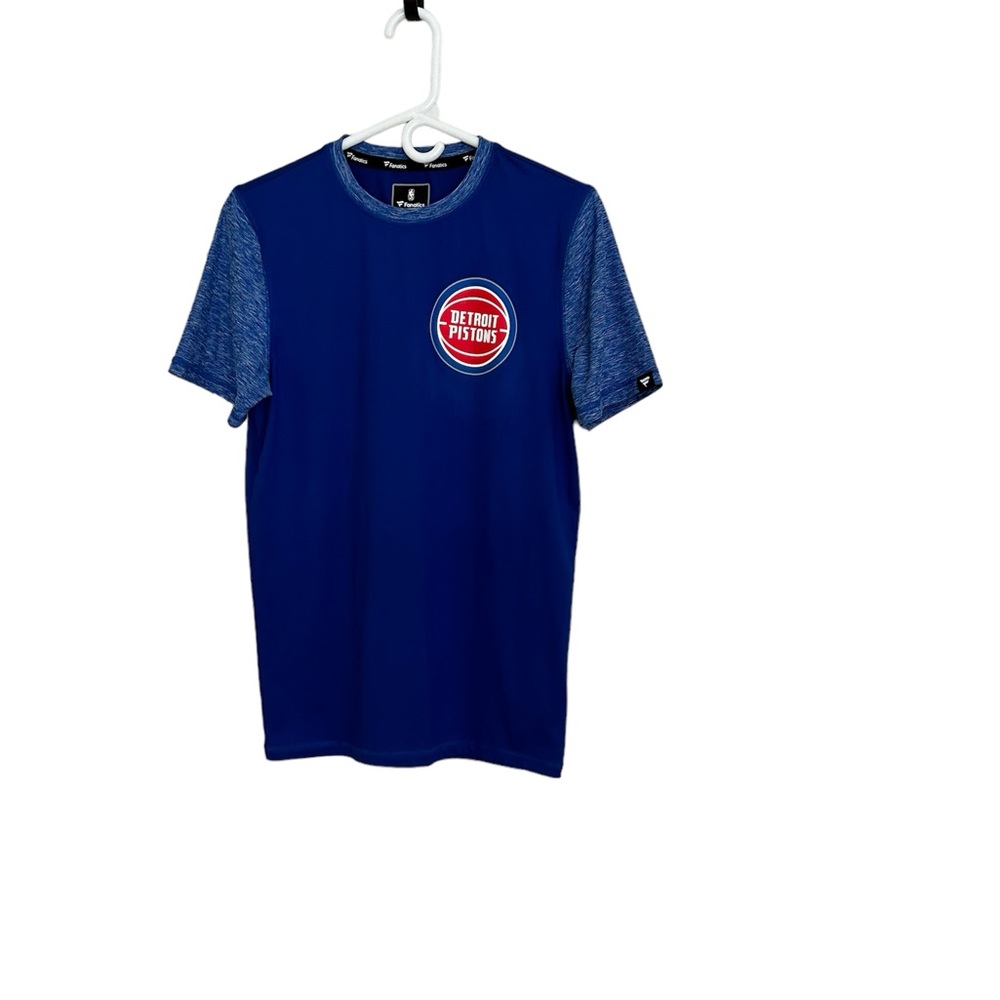 Fanatics Detroit Pistons NBA junior size small short sleeve tee. Blue Red - Picture 5 of 12